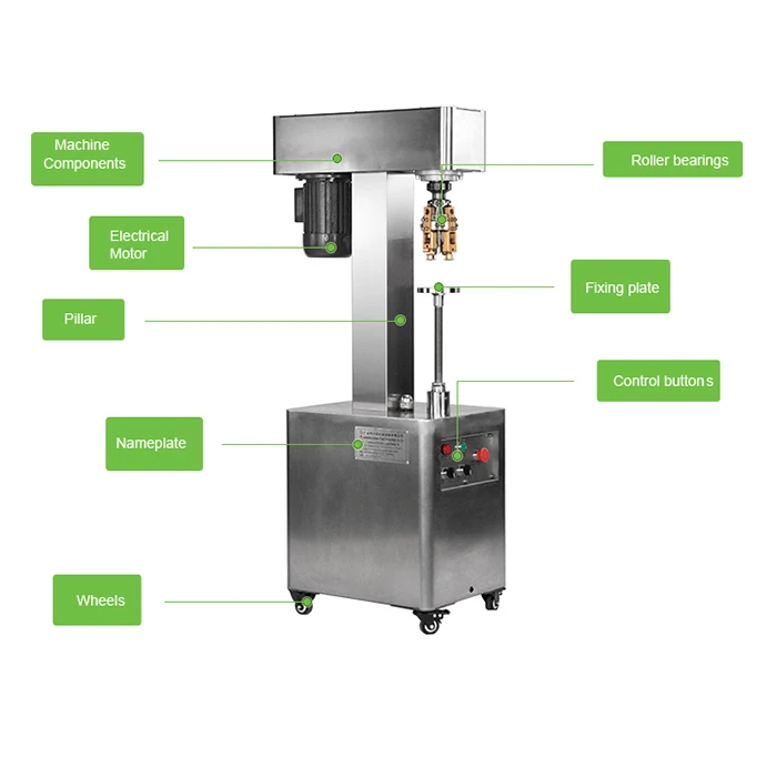 Semi Automatic Manual 13mm Vial Sealing Machine with  10ml Amber Bottle Flip Off Cap
