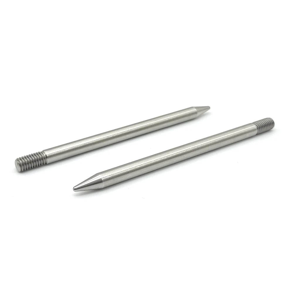M2 M3 M4 M5 M6 Custom Made Stainless Steel Brass Aluminium Threaded Conical Dowel Pin Shaft Pin