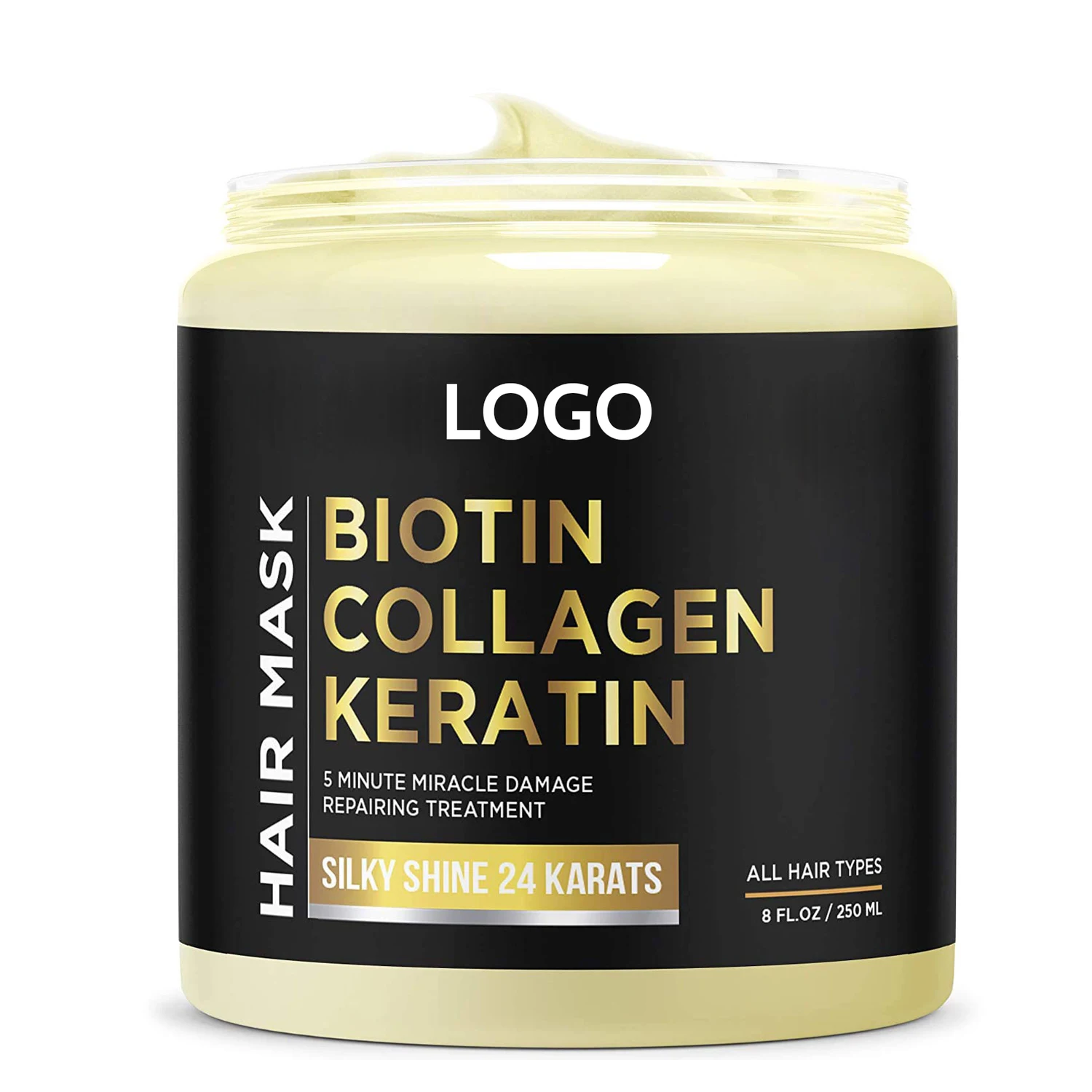 Собственная Марка органический биотин коллаген кератин лечение волос маска для сухих и поврежденных роста