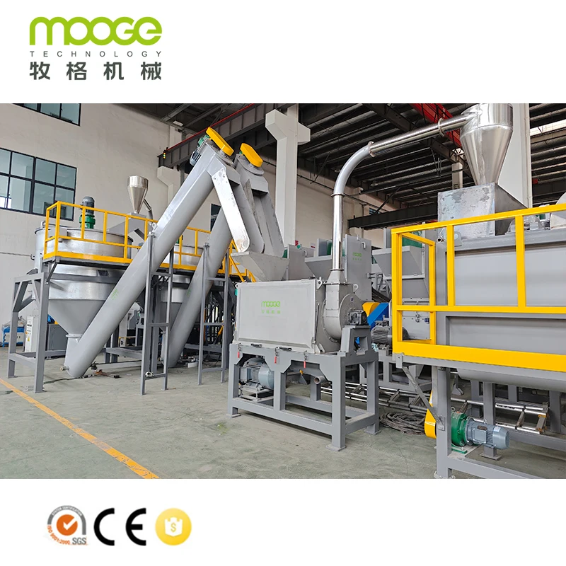 Plastic Waste PET Bottles Washing Line Machinery