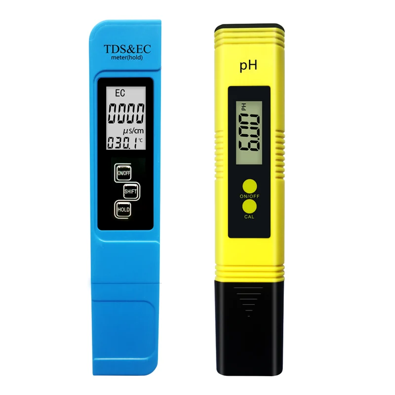 Kits Ujian Air Berkualiti Tinggi untuk Meter TDS Air Minuman Penguji Air Digital Meter PH Meter PH TDS Digital