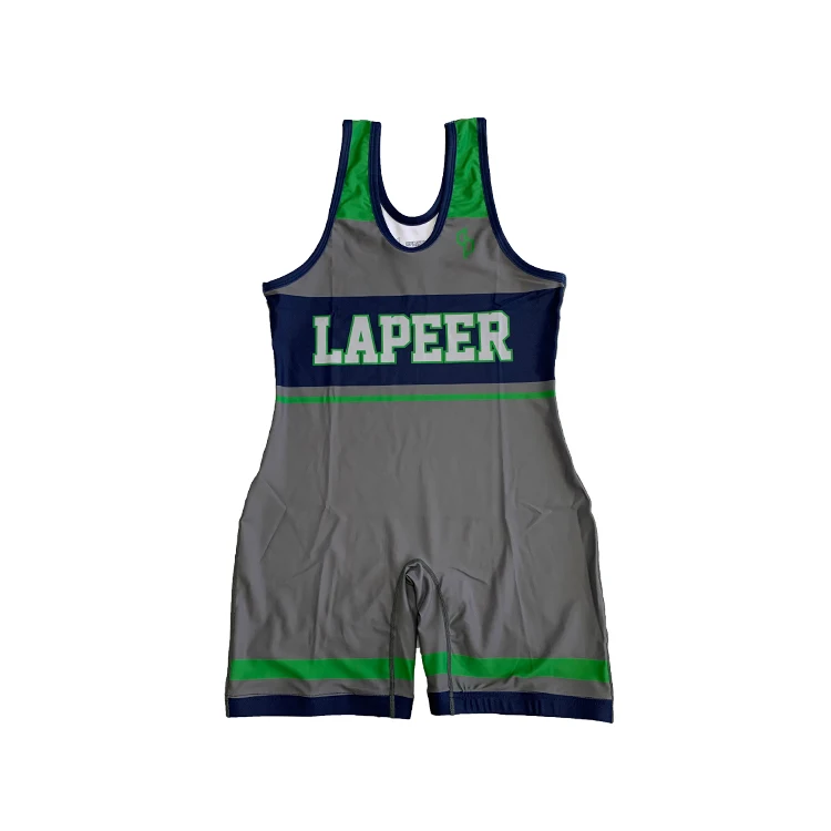Design Your Own Custom Sublimation Wrestling Singlet for Men