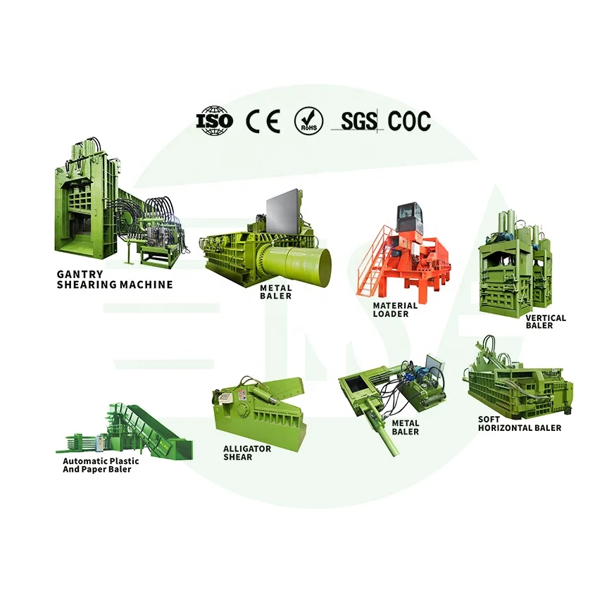 Keshang Hydraulic One-stop scrap car scrap iron aluminum paper metal recycling baler equipment super large manufacturer details