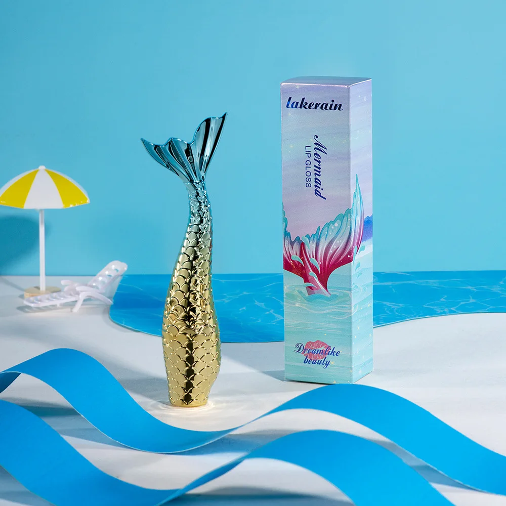 Оптовая продажа, фирменная торговая марка, Новые матовые антипригарные чашки, блеск для губ «русалка» без потери цвета