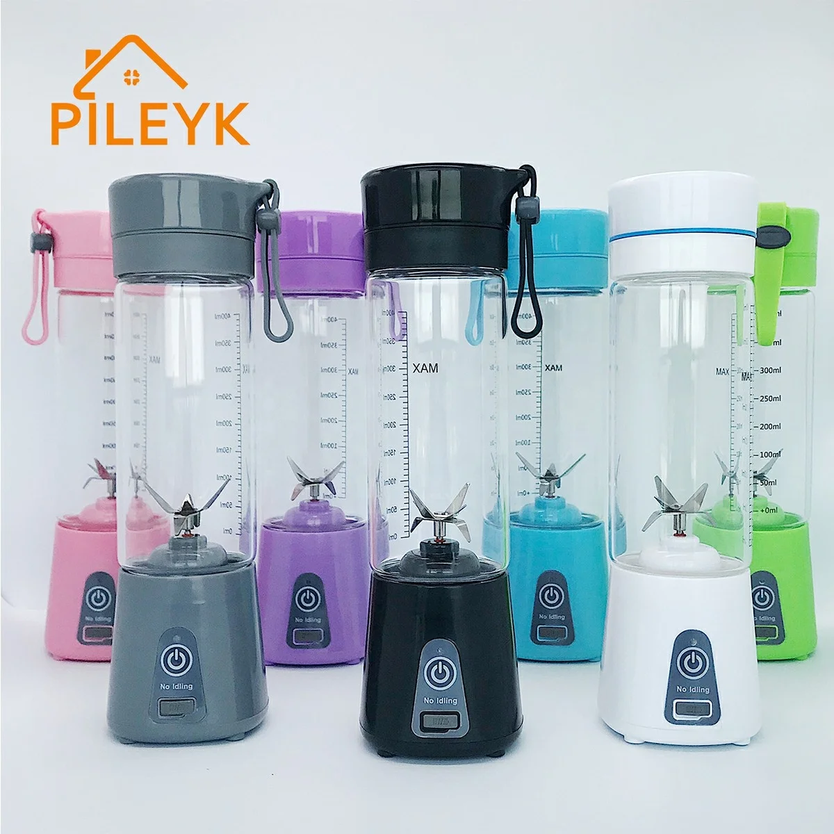 1pc Rechargeable 4000mah Battery Powered Powerful 6-blade Blender