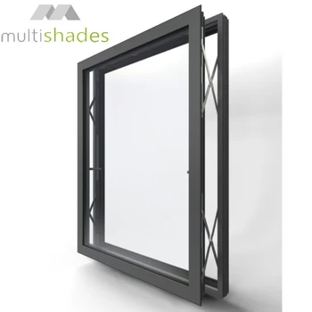 Multishades Parallel Push-Out Window Horizontal Style Soundproof Aluminum Alloy Profile Curtain Wall Parallel Opening Windows