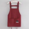 Short-adjustable strap water-wine red