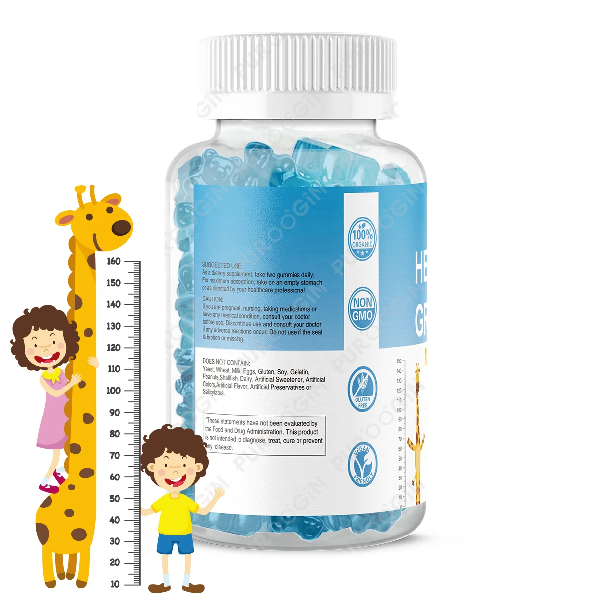 OEM Private Label Vitamin Gummies for Bone Health Support for Kids Adults