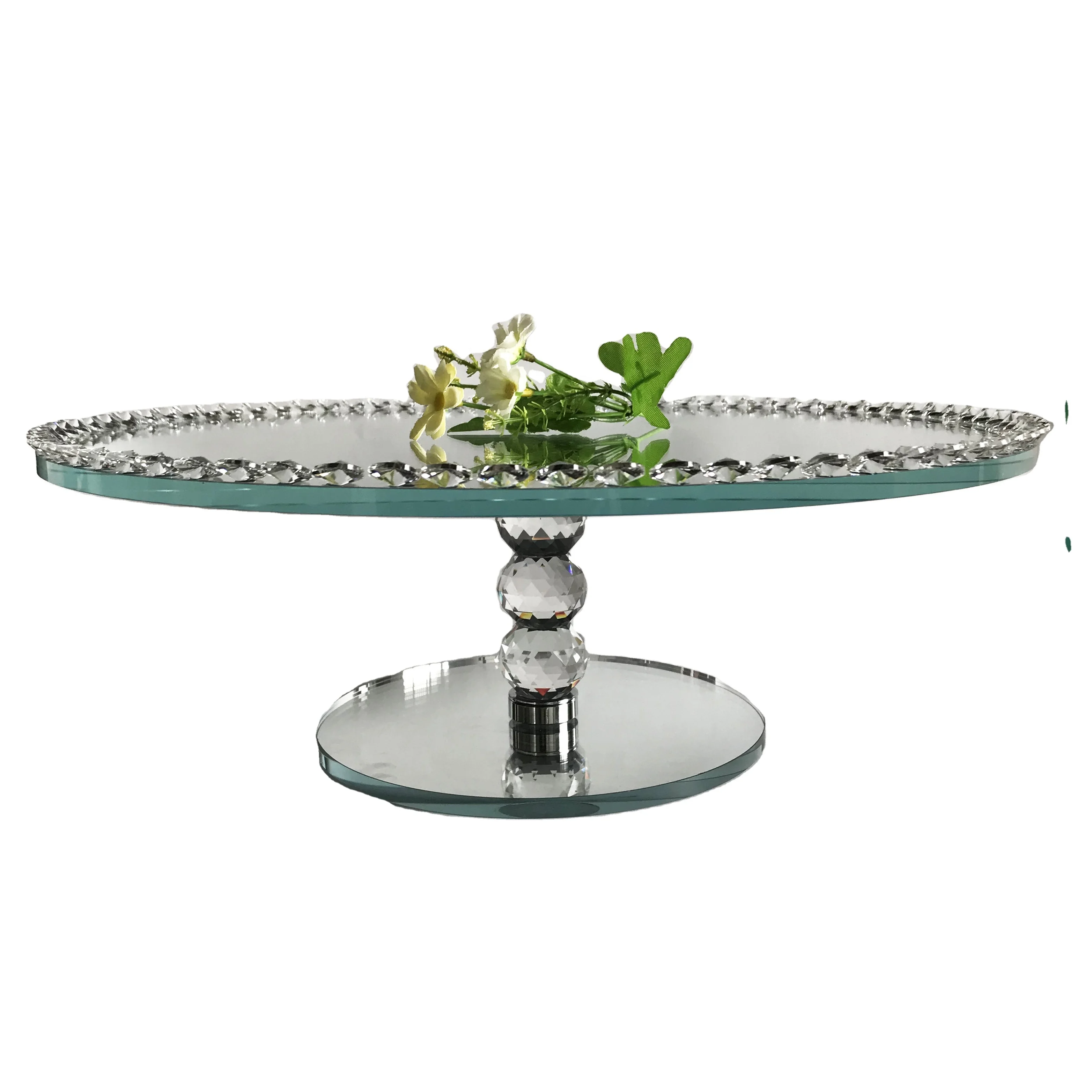 Heisey Fancy Loop Pattern Round Cake Stand in Clear 18961910  Vintage cake  plates Glass cake plate Glass cakes