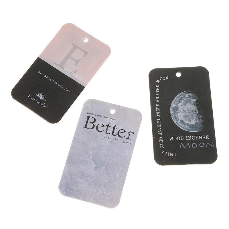 product enjoy everyday hanging perfume 2mm cotton paper car air freshener scented paper card-3
