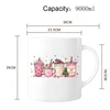 Taza Navideña Festiva con Diseño de Bebidas, 9 Litros (315 oz)