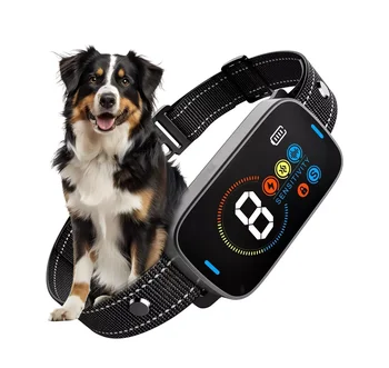 New Upgraded Color Screen No Bark Control Anti-Barking Dog Bark Collar with Digital Display