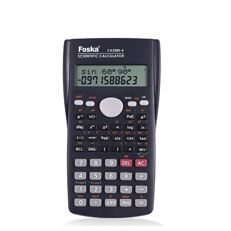 Calculatrice Scientifique Osama 56 Fonctions - Étui Coulissant École Bureau Examens