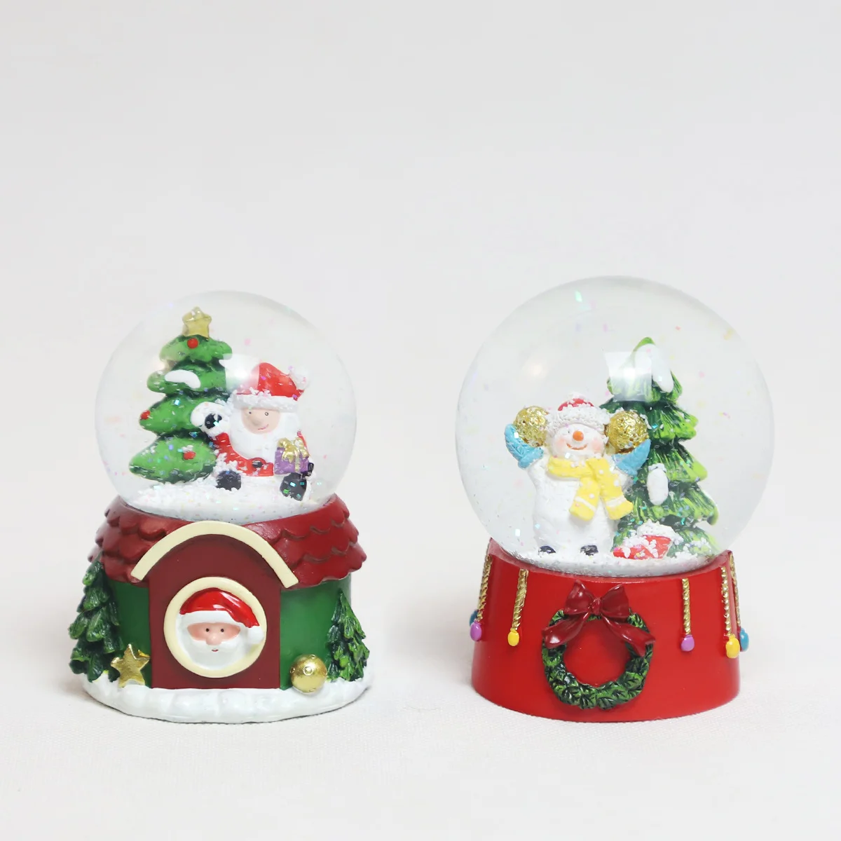 new christmas customized globe glass 120mm glass ornaments christmas decorations ball christmas snow globes for kids boys