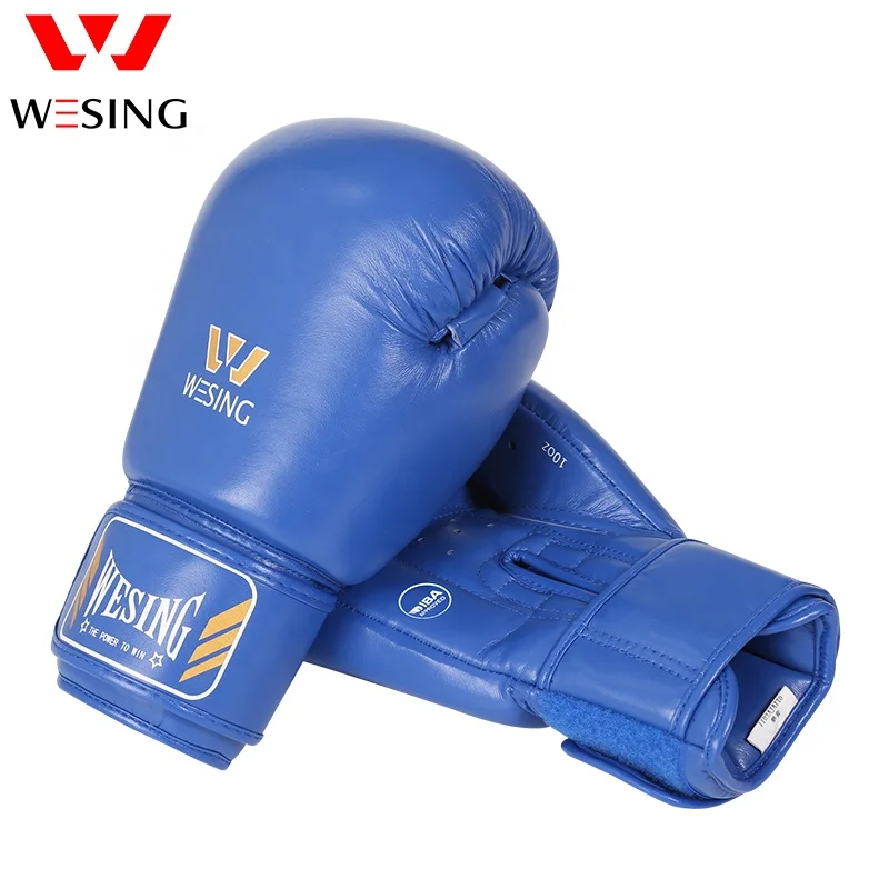 WESING Professional High Quality IBA Approved Custom Boxing Gloves Microfiber Leather Boxing Gloves