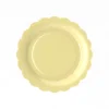 Giallo: piatti da 7 pollici * 10 pezzi