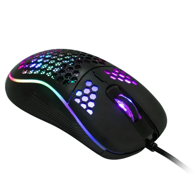 Wholesale Cheap 7200DPI Optical Gaming Mouse Ergonomic USB Wired Mouse for Computer Office Gamer Mice Honeycomb Gaming Mouse