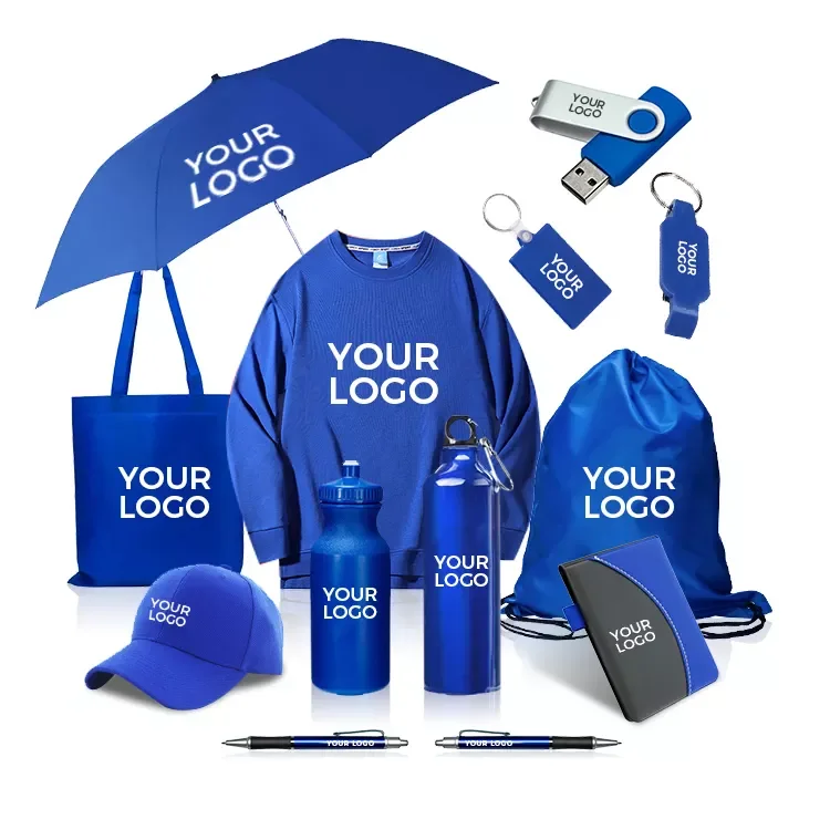 Custom corporate luxury merchandising promotional gift set with logo business gift item promotional product set