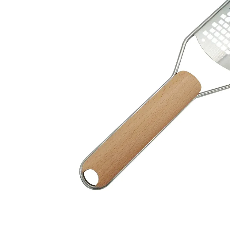 Кухонная терка ручная металлическая из цедры с деревянной