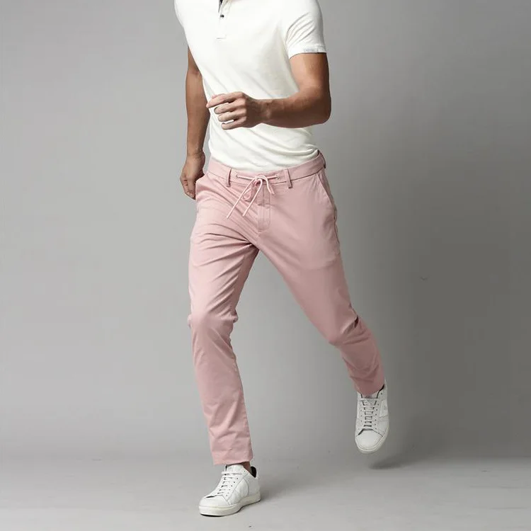 Navy Leather Loafers with Pink Pants Outfits For Men (4 ideas & outfits) |  Lookastic