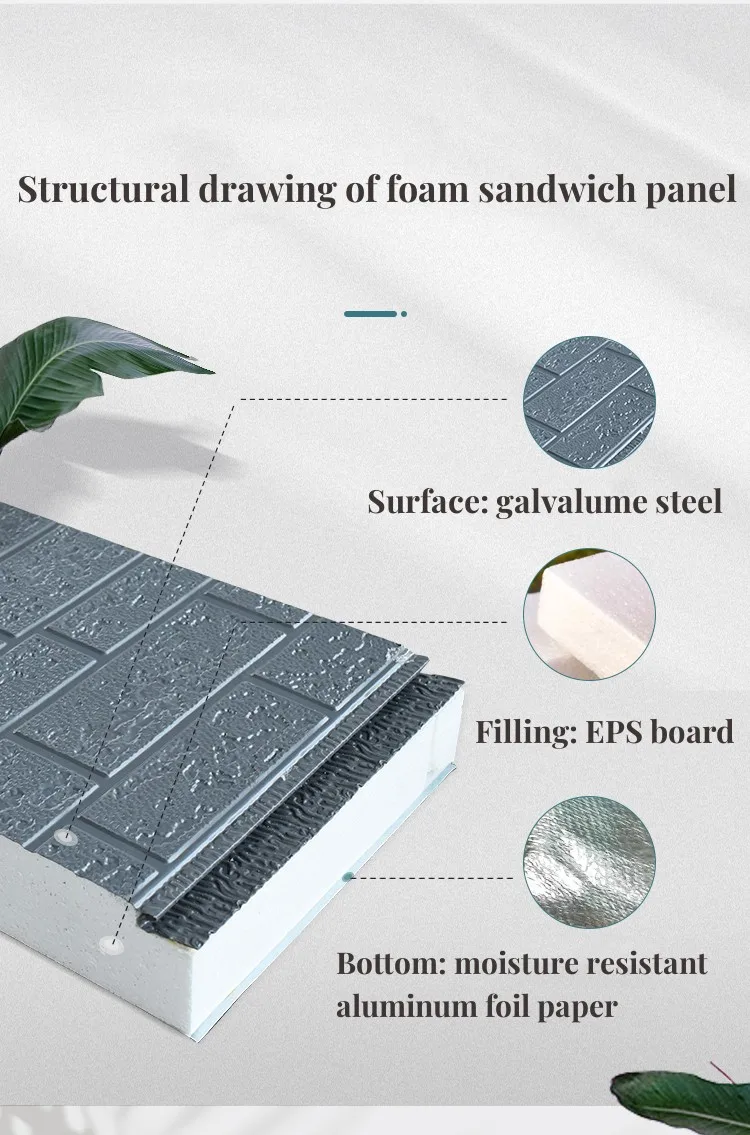 House materials eps sandwich panel EPS foam wall panel decorative eps wall panels concrete moulds for house manufacture