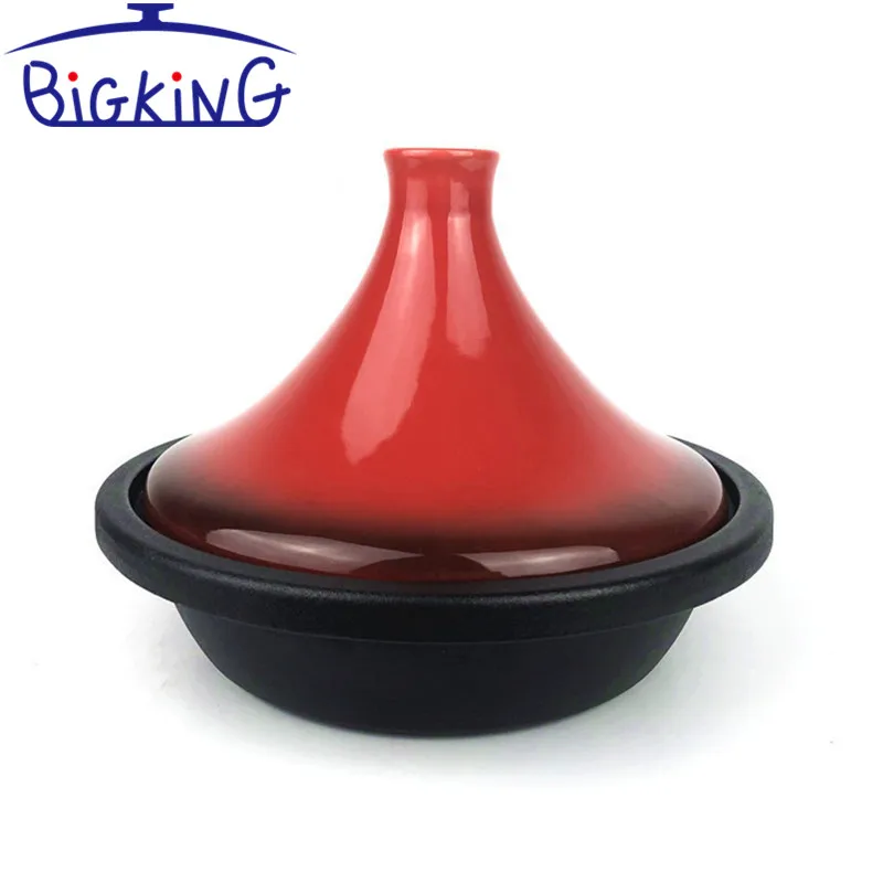 Яркий эмалированный марокканский чугунный тагиновый горшок 2 5