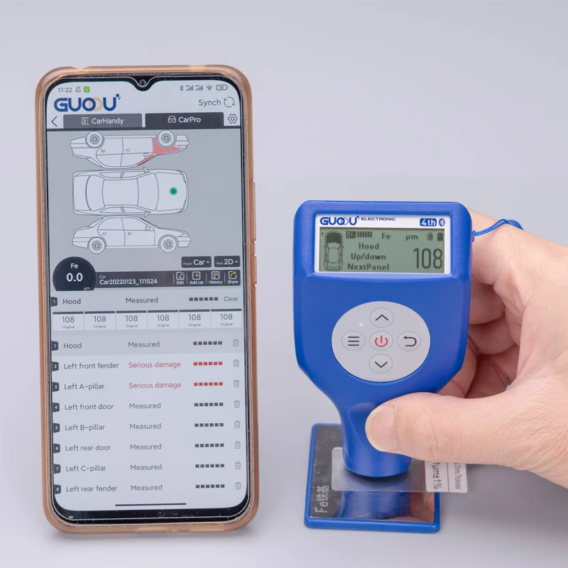 Máy Đo Độ Dày Lớp Phủ Sơn Ô Tô Guoou Gc8102,Thiết Bị Kiểm Tra Thiệt Hại Xe Hơi - Buy Coating Thickness Gauge, car Damage Tester, paint Thickness Gauge Product on Alibaba.com
