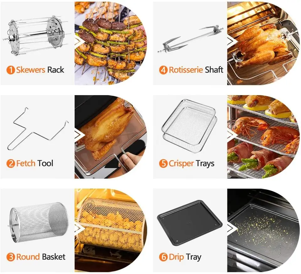 Factory 2023 New Design Hot Sale No Oil Air Fryer Large Capacity Air