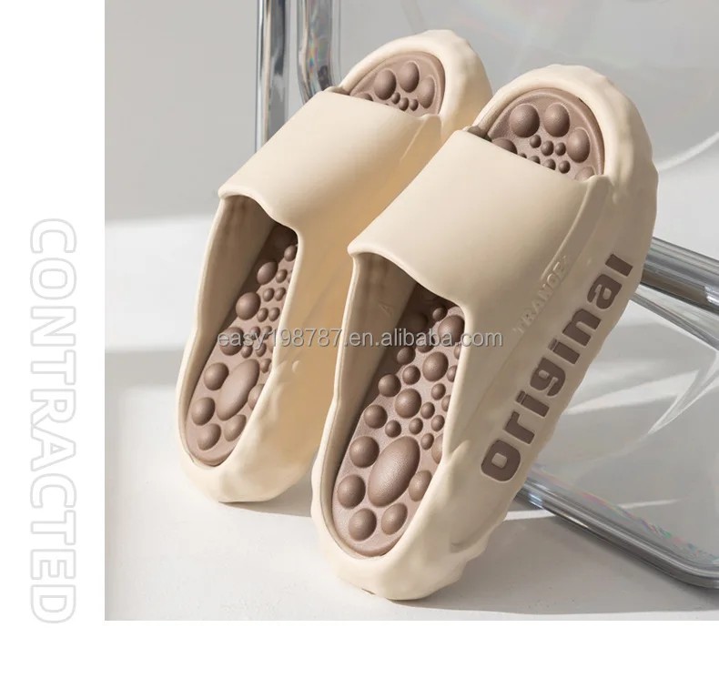 Customize house flats shoes men bathroom slipper EVA outdoor casual shoes with big size for wholesale