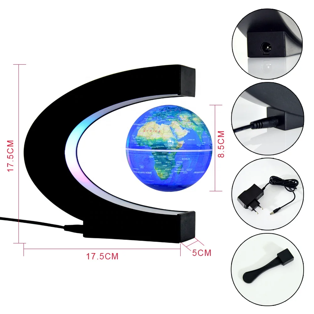 Magnetic Levitation Floating Globe C Shape