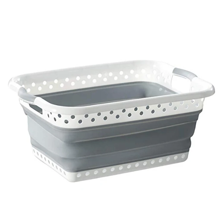 Source Hot Selling Silicone Collapsible Laundry Basket Plastic Folding  Clothes Storage Basket on m.