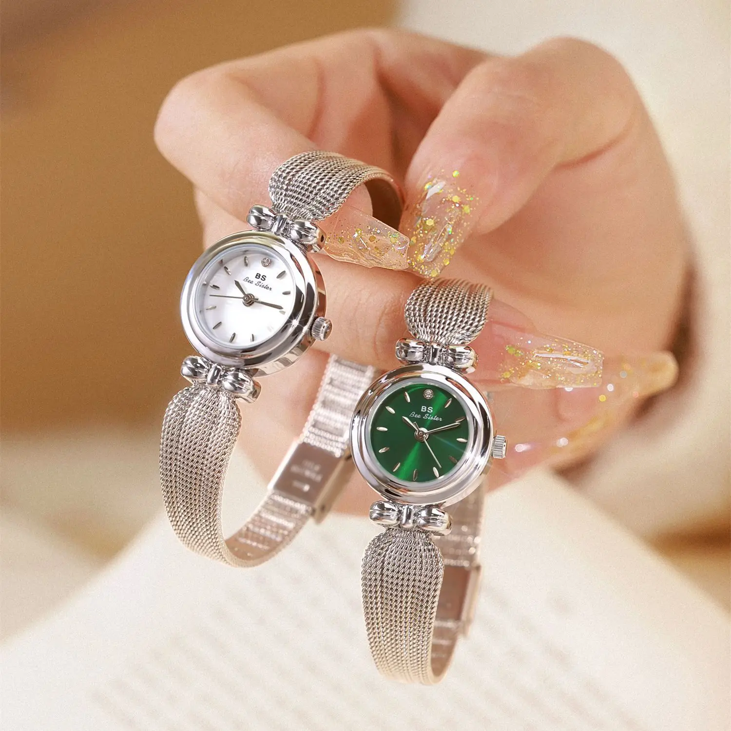 BS abeille soeur modèle populaire conception montre marques de luxe or  femmes montres pour dames femme robe montre-bracelet horloge à Quartz reloj
