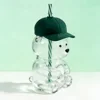 deep emerald green, soda-lime glass