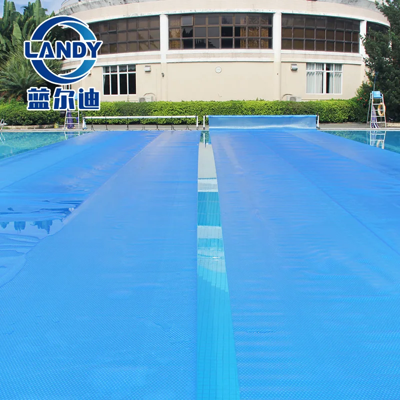 High Quality Dust-Blocking Solar Swimming Pool Cover Custom Printed with Pool Covers & Reels