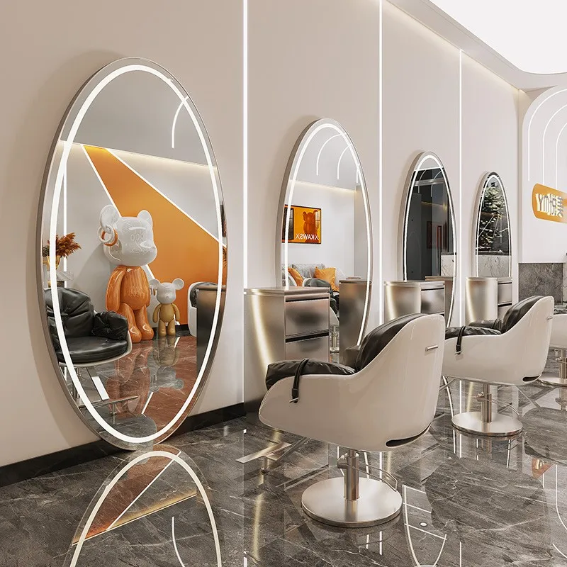 High Quality Large Full Length Gold Styling Barber Salon Furniture Wall
