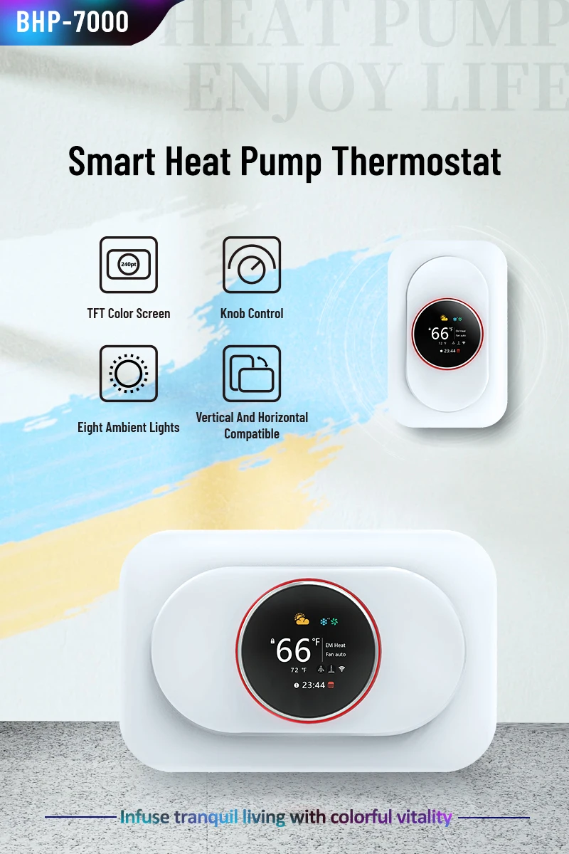 Becasmart Bhp7000 Floor Heating Heat Pumps Thermostat Hvac Thermostat