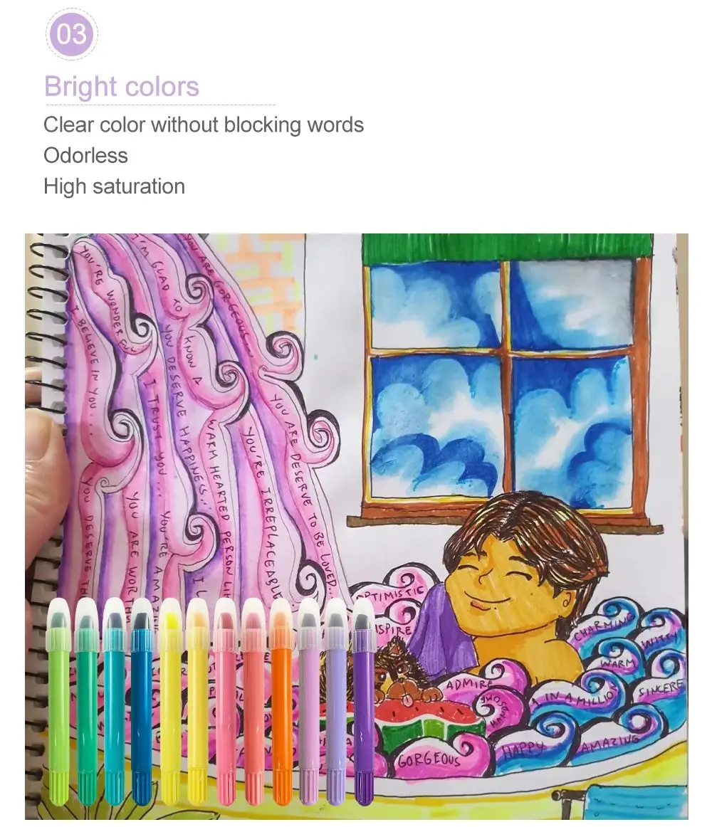 Khy For Bible No Bleed And Pastel Gel Wax Highlighter Pen Buy Khy For