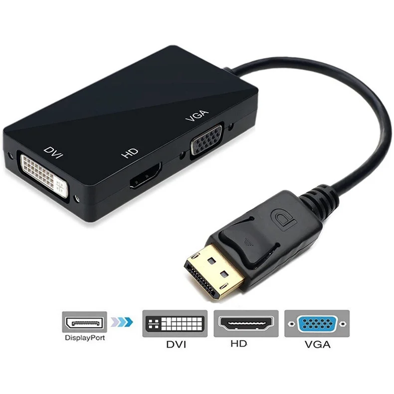 DisplayPort To DVI Adapter Cable - Male To Female Converter For PC, Laptop, Monitor-774816
