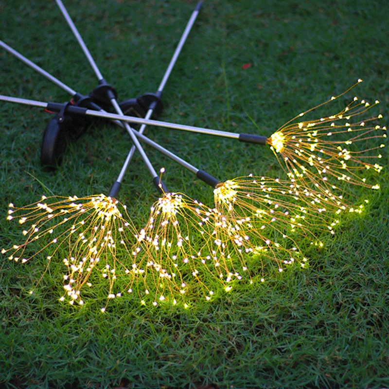 Electronic Firework Light LED Strip RGB Festoon Fairy Lights Remote Control Meteor Lamp for Christmas Home Wedding Xmas