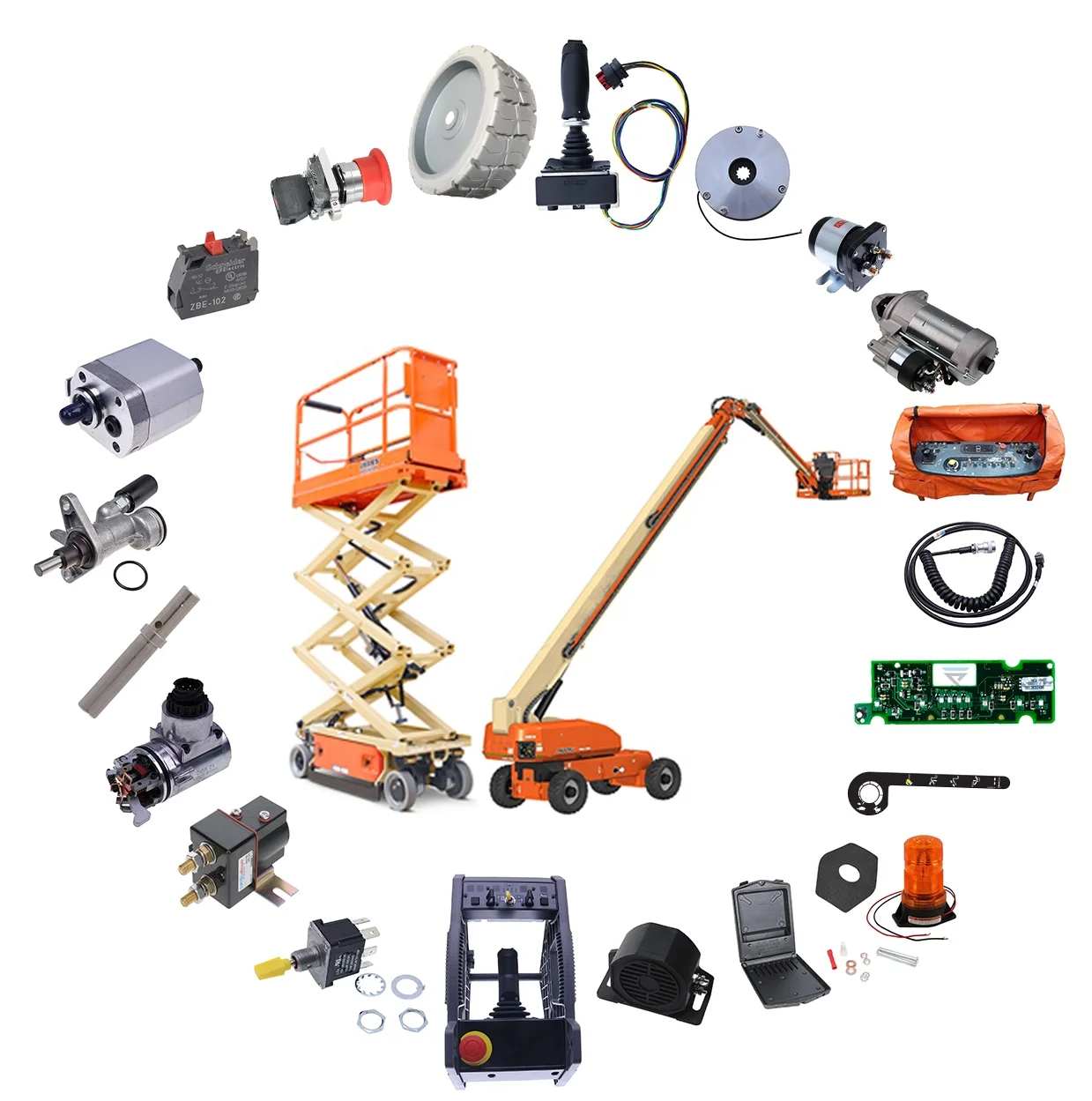 JCBL 純金プレート2g 3点セット JLG 2032ES & JLG 1930ES Parts - Control Box 1001091153