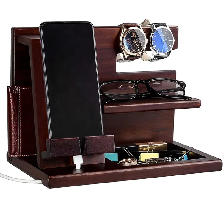 Great Roc Nightstand Organizer Charging Station Phone Stand Desk