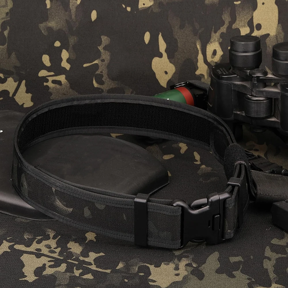 Wear-resistant Lightweight Nylon Adjustable Quick Release Wear-Resistant Men Tactical Belt Heavy Duty Work Belt