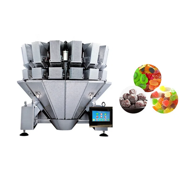 Automatic Filler Vertical Grain Bag With Multihead Weigher Snack Coffee Bean Cheese jelly Salt Sugar Coffee Bean Packing Machine
