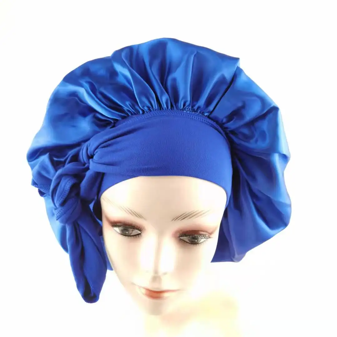 hot popular luxury designer bonnet sleeping silk satin bonnet