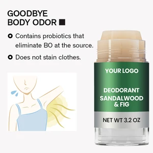 72H Men's Deodorant Stick Aluminum-Free Antiperspirant with Sandalwood & Cassava Root Deep Hydration & Odor Control Balm