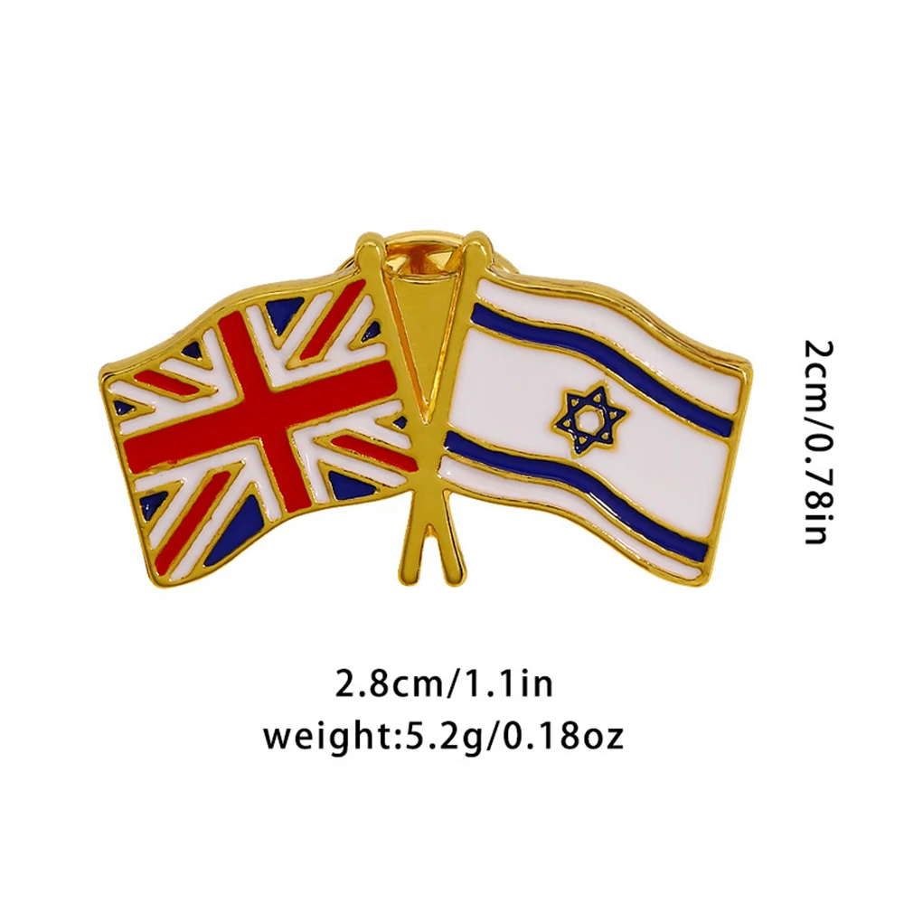 Pines De Solapa Bandera De Israel - Pack 12/24/50/100 Unidades, Metal 3D, Esmaltados A Mano
