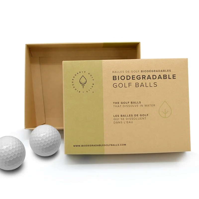 Custom 3 Golf Ball Sleeve Shipping Gift Set Box Recycled Paper Packaging 12 Golf Ball Box For