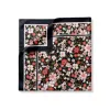 Sciarpa bandana con fiori neri GRJ4696YC