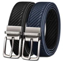 Factory OEM Two Side Trim to Fit Men's Reversible Belt Genuine Leather Belts for Jeans
