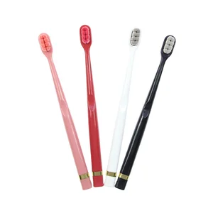 High Quality Adult Home Use Gum Care ultra Soft Bristle Manual Toothbrush with Label for Sensitive Teeth